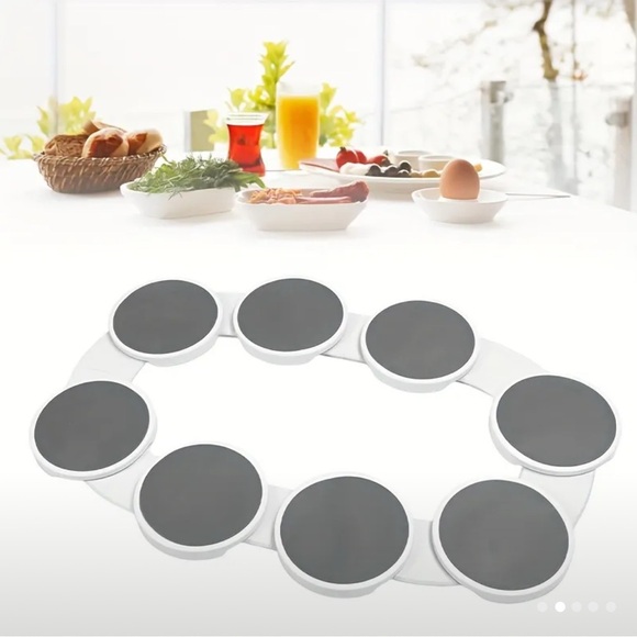 NEW Expandable Lazy Susan Turntable - Portable Rotating Meal Tray - Picture 6 of 8